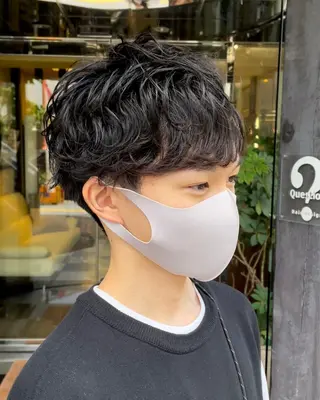 パーマ メンズ 古指 匠巳のヘアスタイル