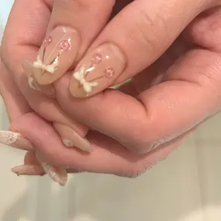 ネイル マツエク&まつげパーマMANA EYELASH STUDIO【バインドロック/パリジェンヌ】所属・MANA みみのネイルデザイン