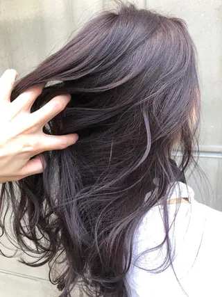セミロング カラー 北間 寛哉のヘアスタイル