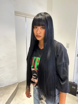 ロング 韓国ヘアメンズ・レデ ィース特化ミクのヘアスタイル