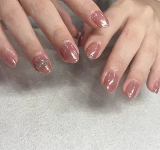ネイル パラジェルネイル 大人可愛/シンプルのネイルデザイン