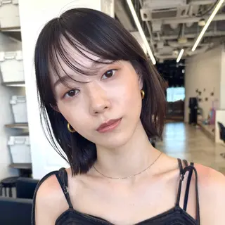 ミディアム カラー 顔まわり🥨レイヤー /透明感/水口舞奈のヘアスタイル