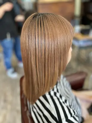 ミディアム カラー 💎白髪染めも対応 🙆👌山本明菜のヘアスタイル