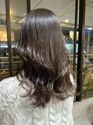 ミディアム カラー ヘアアレンジ 金子 廉のヘアスタイル