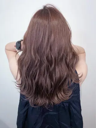 セミロング カラー _WHITE 高槻のヘアスタイル