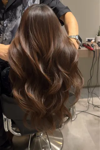ロング カラー ヘアアレンジ 池袋髪質改善×レイヤ ー専門MATSUのヘアスタイル