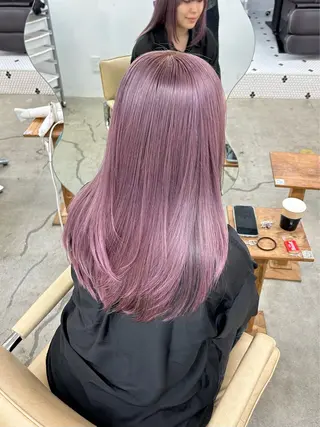 ロング カラー 💜Noa /艶髪ハイトーン💫のヘアスタイル