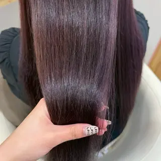 カラー 艶カラー🌟 ブリーチ/紅芭✨のヘアスタイル