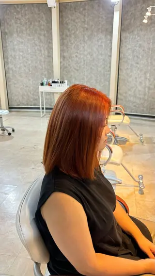 カラー yoshino /ナチュラル縮毛のヘアスタイル