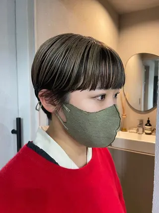 ショート カラー 吉田一輝 外国人パーマのヘアスタイル