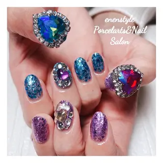 ミディアム ネイル 👑enen style👑のネイルデザイン