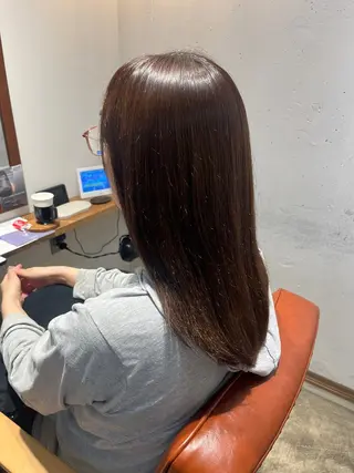 ロング カラー ワンカラーモデル/ 大村莉子のヘアスタイル