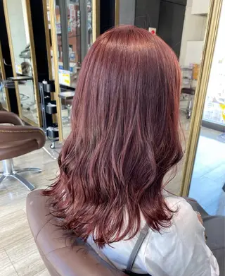 セミロング カラー 今村 若春のヘアスタイル