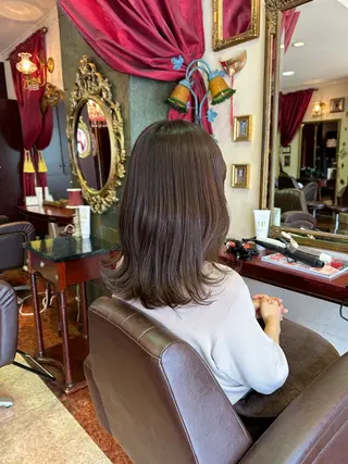 セミロング 【美髪矯正 /髪質改善】RINのヘアスタイル