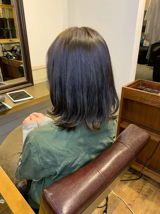 ミディアム カラー ✨️美髪矯正×似合わ せ艶カラー✨藤田透のヘアスタイル