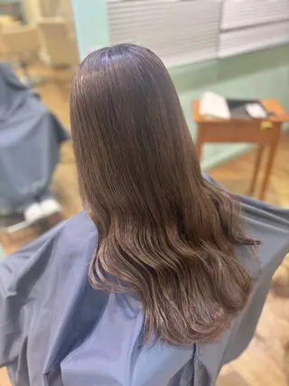 ロング ツヤ感カラー/韓国 カットkanna🖤のヘアスタイル