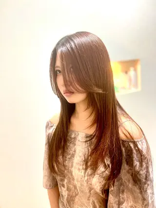 ロング 大宮縮毛矯正の達人 髪質改善/レイヤーのヘアスタイル