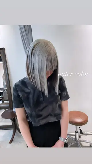 ショート カラー 💜ハイトーン💛 マジカルかいちゃんのヘアスタイル