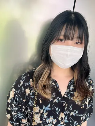 セミロング 【美ボブ.艶カラー. 梅田茶屋町】midoのヘアスタイル