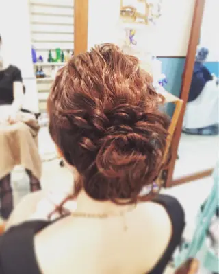 ショート ミディアム セミロング ロング ヘアアレンジ 早朝✨ヘアセット 着付け/清水玲歌のヘアスタイル