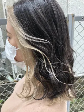 ミディアム カラー 髪質改善ストレート/ kurachiのヘアスタイル