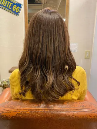 セミロング カラー liL  hair サトウリョウタのヘアスタイル