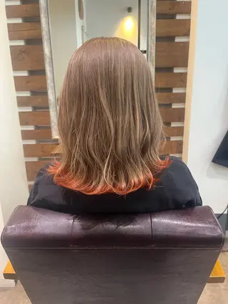 ミディアム loup yunaのヘアスタイル