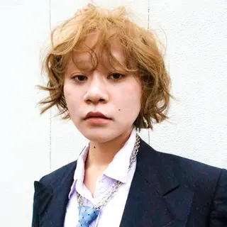 ショート カラー パーマ myu 🐈‍⬛のヘアスタイル