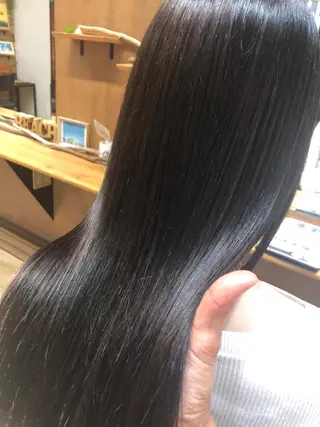 ロング 酸性縮毛矯正　美髪 特化サロン　八百村のヘアスタイル