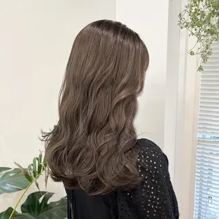 セミロング カラー ヘアアレンジ HIROKO / 透明感暖色カラー🎀のヘアスタイル
