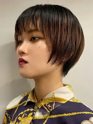 ショート 岩尾 萌々子のヘアスタイル