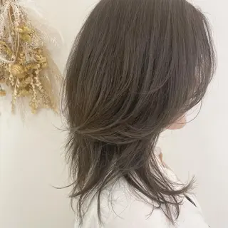 ミディアム カラー 【髪質改善】 梅田　聡のヘアスタイル