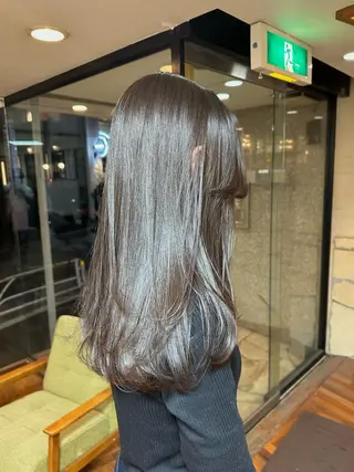 ロング カラー 矢野 晃平のヘアスタイル