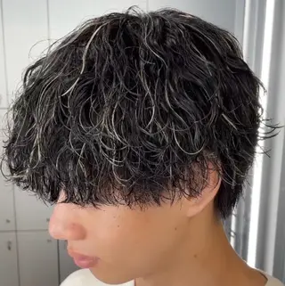 ミディアム カラー ヘアアレンジ メンズ fifth 石川 凪のヘアスタイル