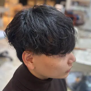 ショート パーマ メンズ 💥桜木町メンズ専門 💥ルキのヘアスタイル