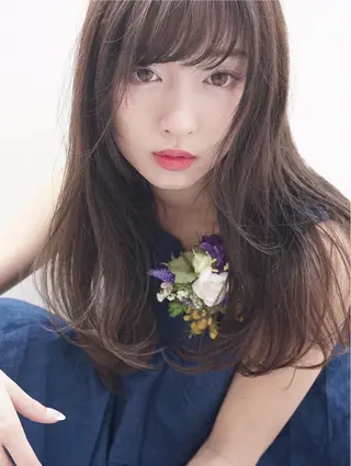 ロング 花井 啓好のヘアスタイル