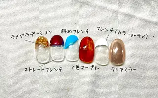 ネイル aime 中崎町のネイルデザイン