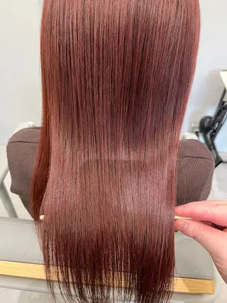 セミロング カラー 菅 樹希弥のヘアスタイル