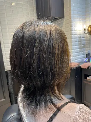 ミディアム Lupinus中田 パーマモデル募集中のヘアスタイル