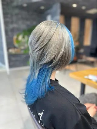 ミディアム カラー 🩵さき🤍 可愛いを叶える美容師のヘアスタイル
