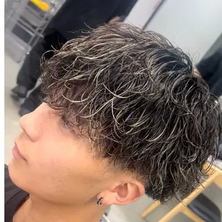 ミディアム カラー ヘアアレンジ メンズ fifth 石川 凪のヘアスタイル
