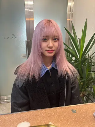 ロング カラー lani hair salon所属・SHOTO ハイトー ン/ブロンドカラーのヘアスタイル