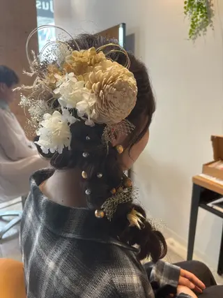 ヘアアレンジ Rufure..🍃 RIKA🤍のマツエク・マツパデザイン