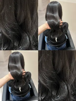ミディアム 堤　葵生/透明感カラ ー/髪質改善縮毛矯正のヘアスタイル