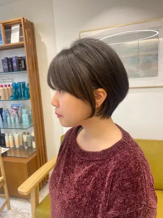 ショート 【ショート/ボブ 丸みショート】深萱のヘアスタイル