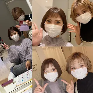 ショート カラー メンズ キッズ ✂︎ショート、ボブ、 レイヤー🩵YUMIのヘアスタイル