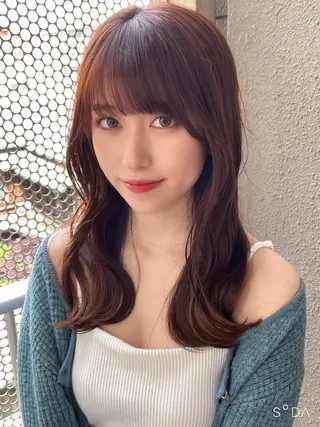 ミディアム カラー Lond  mare 🦋ayana🦋のヘアスタイル