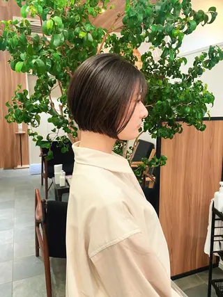 ショート カラー パーマ 🍃服部 雅哉🍃銀座◎のヘアスタイル