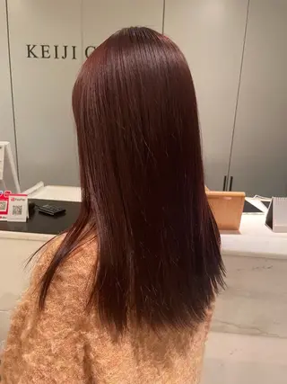 セミロング カラー 顔周りだけで垢抜ける レイヤー/小池 祐のヘアスタイル