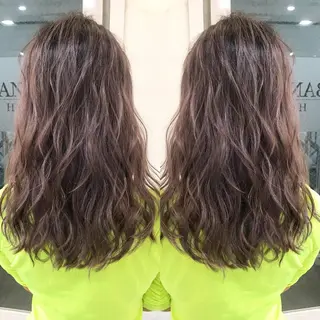 セミロング カラー ヘアアレンジ 縮毛矯正 髪質改善寺坂雄飛💐のヘアスタイル